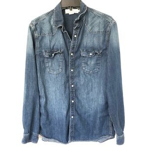Jean bottom down long sleeve shirt